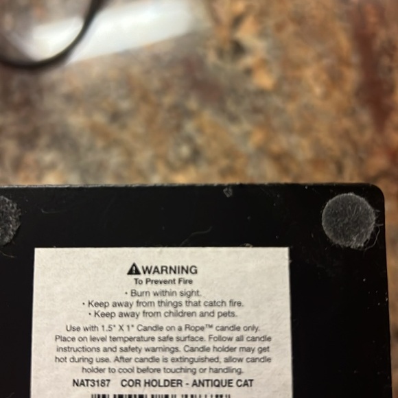 Antique Cat Tower with a 1.5” X 1” Candle on a rope. - Picture 8 of 9